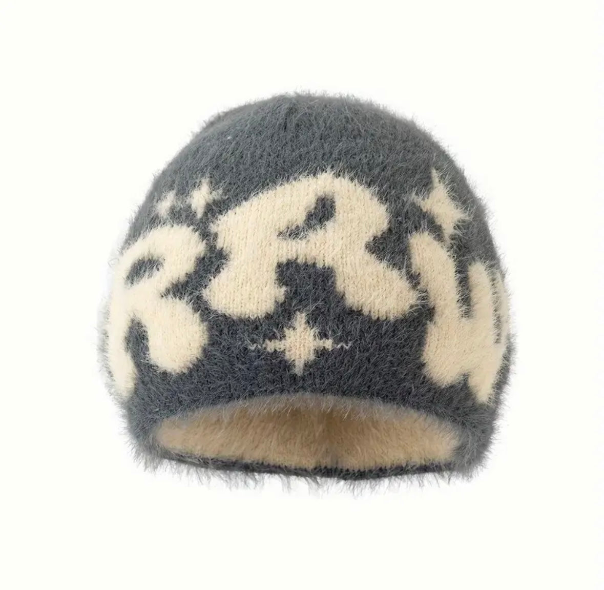 Raw Mohair Beanie