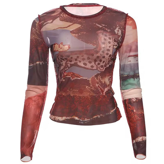 Wild Side Mesh Top