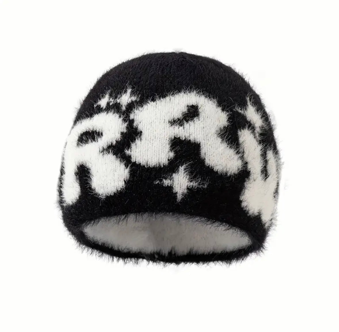 Raw Mohair Beanie