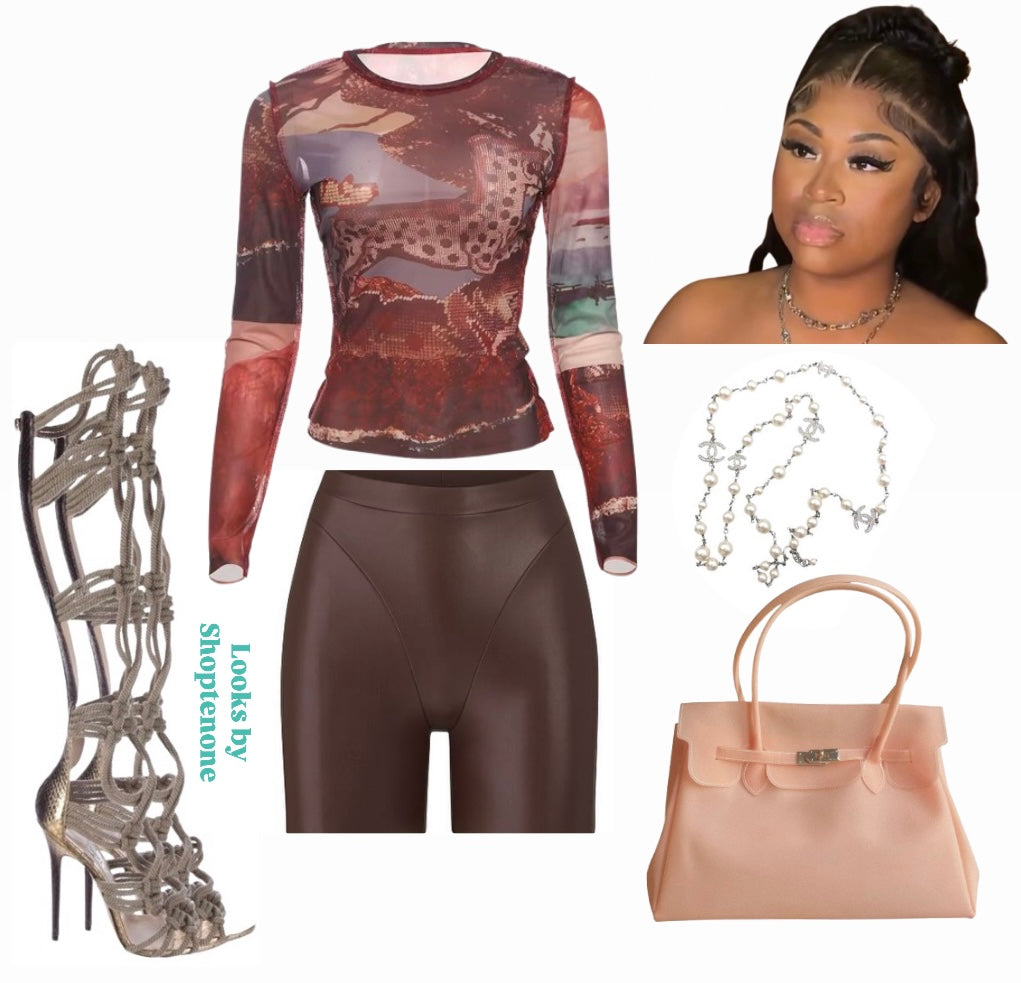 Wild Side Mesh Top