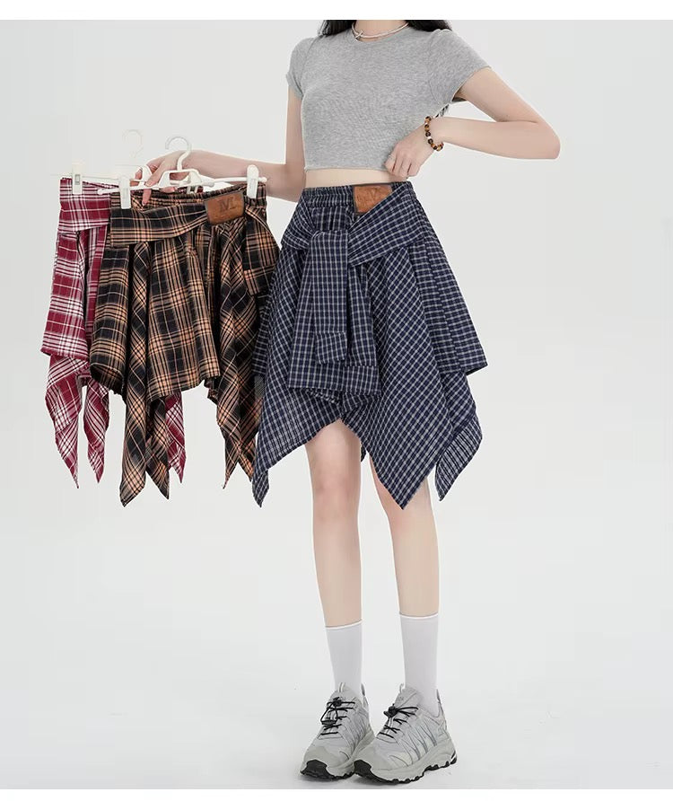 Collegiate Flannel Skirt