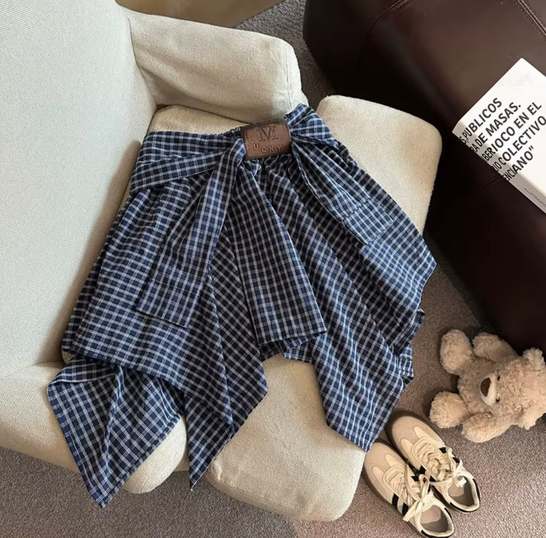 Collegiate Flannel Skirt