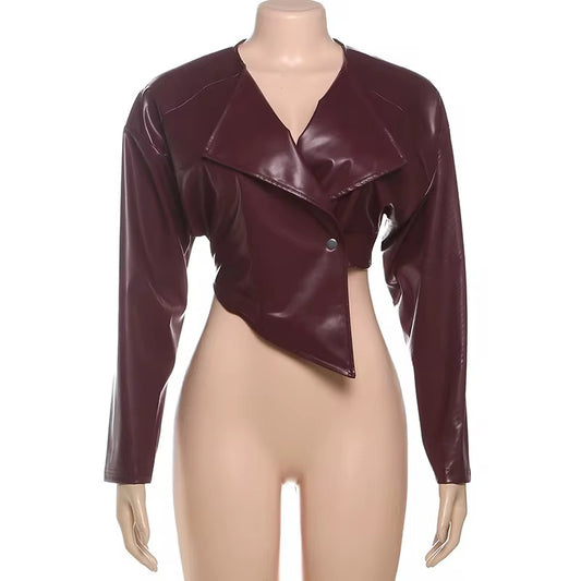 Bombshell Crop Leather