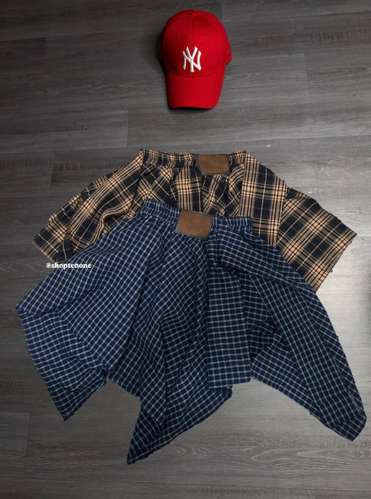 Collegiate Flannel Skirt